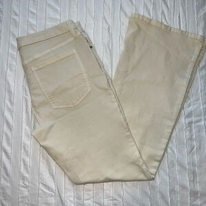 Banana Republic Low Rise Bootcut Cream Jeans